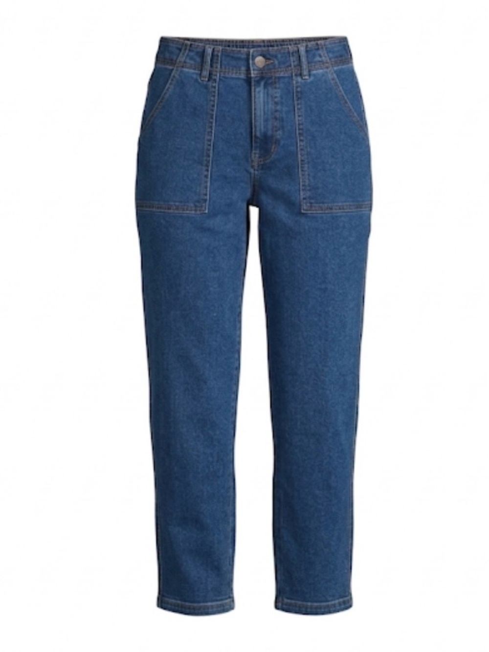 KNOX ROSE Straight Leg High Rise Denim Jeans, Women’s M/32, Blue